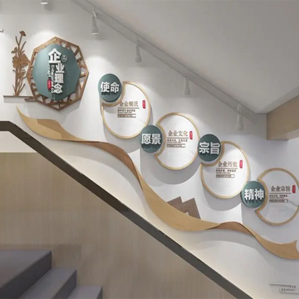 這幾種高品質樓梯文化墻，你一定會喜歡